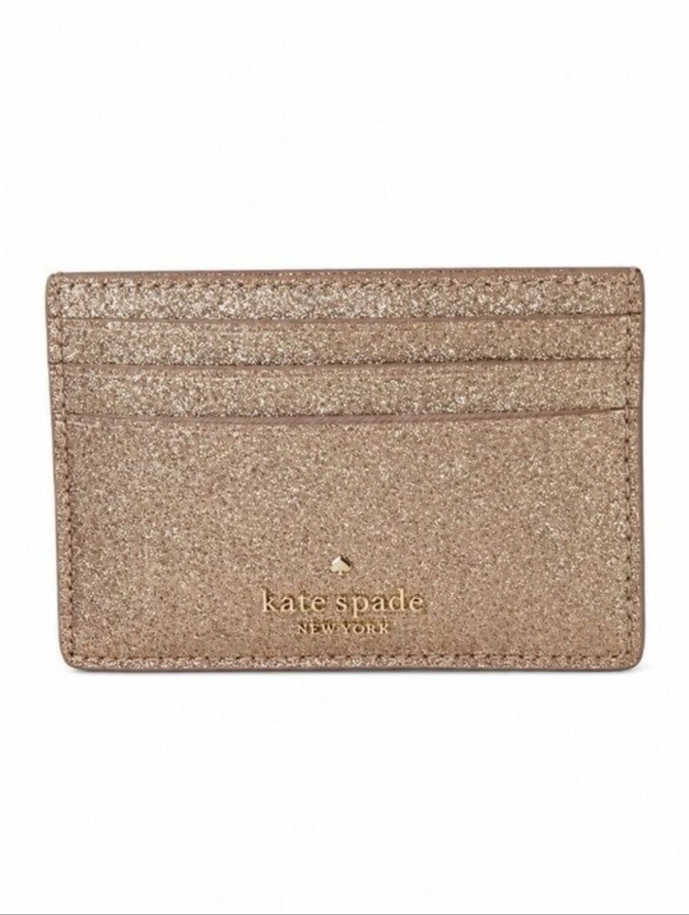 Kate Spade Pink Glitter Card Case